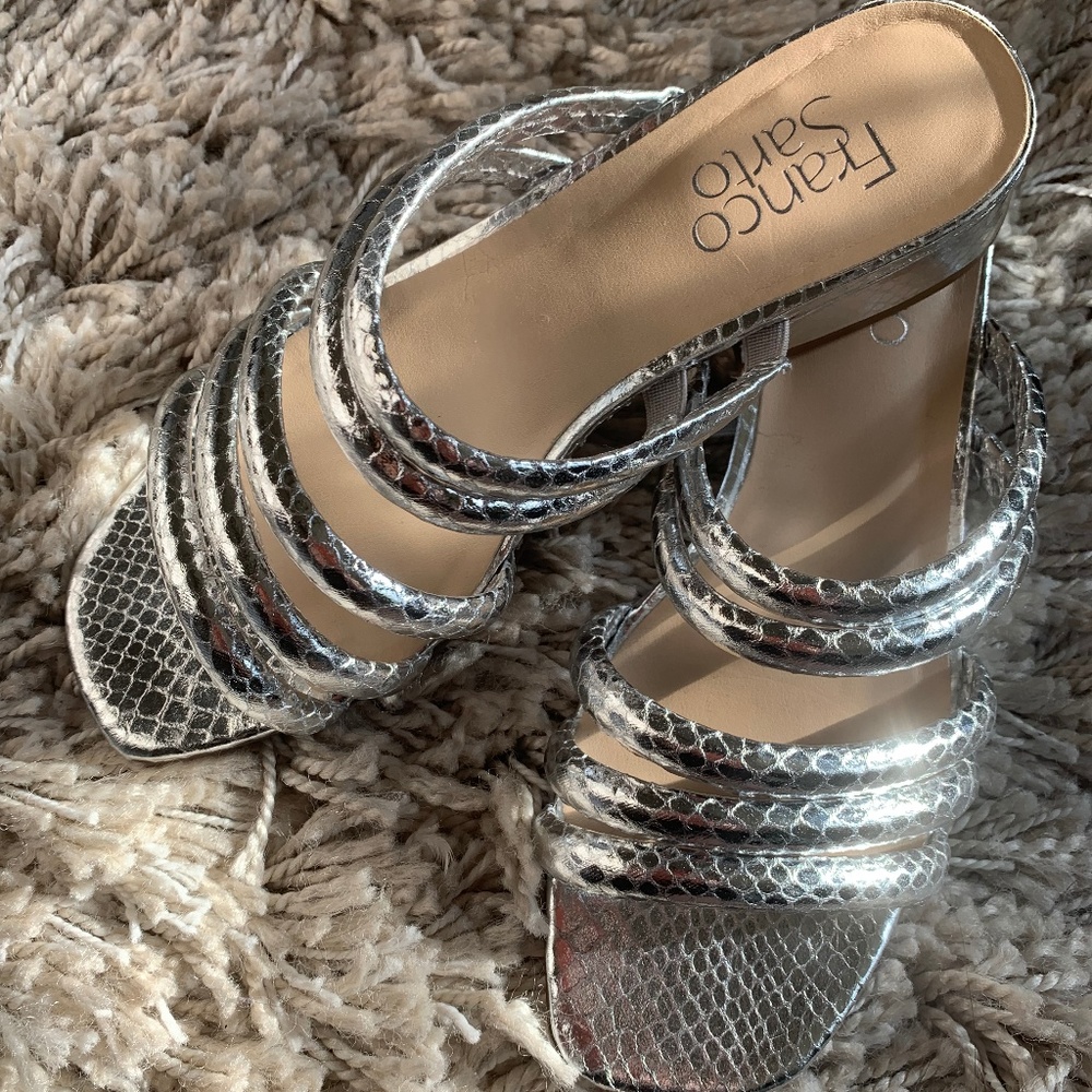 Summer Metallic Franco Sarto sandals.